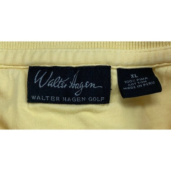 Walter Hagen Men's Yellow Polo Golf Shirt Size XL SKU 1219 - Picture 5 of 5